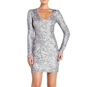 BCBGMAXAZRIA Silver Morris dress